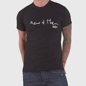The Beatles Now & Then Handwritten T Shirt Black Large NWT IN PACKAGE